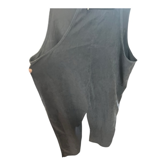 12) Boutique Black Washed Harem Romper Onesie Dupe Jumpsuit Size Medium NWOT - Picture 10 of 16